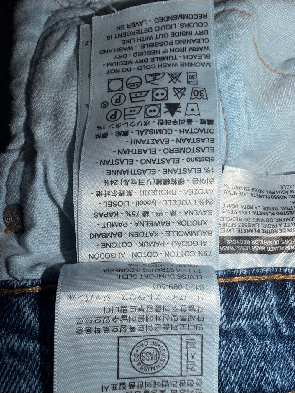 Levi’s 502 Taper Jeans Men’s W30 L30 Light Wash Denim Classic Cotton - Picture 12 of 14
